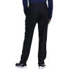 Cherokee Scrubs Mens Pants Tapered Leg with 5 Pockets, Zip Cargo, 360° Stretch & Moisture Wicking – CK185(Black)