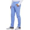 Cherokee Scrubs Mens Pants Tapered Leg with 5 Pockets, Zip Cargo, 360° Stretch & Moisture Wicking – CK185(Ciel Blue)