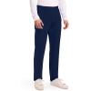 Cherokee Scrubs Mens Pants Tapered Leg with 5 Pockets, Zip Cargo, 360° Stretch & Moisture Wicking – CK185(Navy)