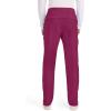 Cherokee Scrubs Mens Pants Tapered Leg with 5 Pockets, Zip Cargo, 360° Stretch & Moisture Wicking – CK185(Wine)