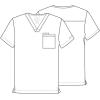Cherokee Scrubs for Men V-Neck Top, Workwear Professionals Soft Stretch WW675(Espresso)