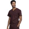 Cherokee Scrubs for Men V-Neck Top, Workwear Professionals Soft Stretch WW675(Espresso)