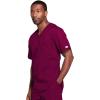 Cherokee Scrubs for Men & Women V-Neck Scrub Top with 4 Pockets, Cotton Blend Soft Stretchy Easy Care Nursing Uniform – 4725(Azalea)