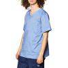 Cherokee Scrubs for Men & Women V-Neck Scrub Top with 4 Pockets, Cotton Blend Soft Stretchy Easy Care Nursing Uniform – 4725(Ceil)