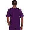 Cherokee Scrubs for Men & Women V-Neck Scrub Top with 4 Pockets, Cotton Blend Soft Stretchy Easy Care Nursing Uniform – 4725(Eggplant)