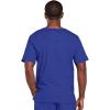 Cherokee Scrubs for Men & Women V-Neck Scrub Top with 4 Pockets, Cotton Blend Soft Stretchy Easy Care Nursing Uniform – 4725(Galaxy Blue)