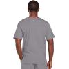 Cherokee Scrubs for Men & Women V-Neck Scrub Top with 4 Pockets, Cotton Blend Soft Stretchy Easy Care Nursing Uniform – 4725(Grey)