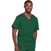 Cherokee Scrubs for Men & Women V-Neck Scrub Top with 4 Pockets, Cotton Blend Soft Stretchy Easy Care Nursing Uniform – 4725(Hunter)
