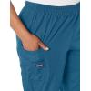 Cherokee Scrubs for Women Cargo Pant Natural Rise Tapered Pull-On Bottom with 4 Pockets , Fade Resistant Fabric – 4200(Caribbean Blue)