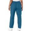 Cherokee Scrubs for Women Cargo Pant Natural Rise Tapered Pull-On Bottom with 4 Pockets , Fade Resistant Fabric – 4200(Caribbean Blue)