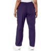 Cherokee Scrubs for Women Cargo Pant Natural Rise Tapered Pull-On Bottom with 4 Pockets , Fade Resistant Fabric – 4200(Eggplant)
