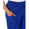 Cherokee Scrubs for Women Cargo Pant Natural Rise Tapered Pull-On Bottom with 4 Pockets , Fade Resistant Fabric – 4200(Galaxy Blue)