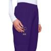 Cherokee Scrubs for Women Cargo Pant Natural Rise Tapered Pull-On Bottom with 4 Pockets , Fade Resistant Fabric – 4200(Grape)