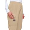 Cherokee Scrubs for Women Cargo Pant Natural Rise Tapered Pull-On Bottom with 4 Pockets , Fade Resistant Fabric – 4200(Khaki)