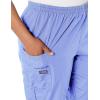 Cherokee Scrubs for Women Cargo Pant Natural Rise Tapered Pull-On Bottom with 4 Pockets , Fade Resistant Fabric – 4200(Navy)