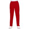 Cherokee Scrubs for Women Cargo Pant Natural Rise Tapered Pull-On Bottom with 4 Pockets , Fade Resistant Fabric – 4200(Red)