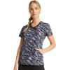 Cherokee Scrubs for Women Mock Print Wrap Scrub Top, 3 Pockets, Rib-Knit Detail, Side Vents, Medical Uniform – CK608(Wild for Tie Dye)