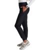 Cherokee Scrubs for Women Pant with Mid Rise Tapered Leg Drawstring Moisture Wicking Easy Care & 360° Stretch Fabric – CK092(Black)