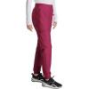 Cherokee Scrubs for Women Pant with Mid Rise Tapered Leg Drawstring Moisture Wicking Easy Care & 360° Stretch Fabric – CK092(Wine)