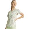 Cherokee Scrubs for Women Printed V-Neck Scrub Top with Modern Classic Fit with 2 Welt Pockets & Shirttail Hem – CK637(Herbal Wellness)