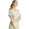 Cherokee Scrubs for Women Printed V-Neck Scrub Top with Modern Classic Fit with 2 Welt Pockets & Shirttail Hem – CK637(Herbal Wellness)