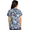 Cherokee Scrubs for Women Printed V-Neck Scrub Top with Modern Classic Fit with 2 Welt Pockets & Shirttail Hem – CK637(Herd That)