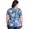 Cherokee Scrubs for Women Printed V-Neck Scrub Top with Modern Classic Fit with 2 Welt Pockets & Shirttail Hem – CK637(Prairie Paisley)
