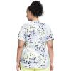 Cherokee Scrubs for Women Printed V-Neck Scrub Top with Modern Classic Fit with 2 Welt Pockets & Shirttail Hem – CK637(Spots Gone Wild)
