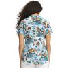 Cherokee Scrubs for Women Printed V-Neck Scrub Top with Modern Classic Fit with 2 Welt Pockets & Shirttail Hem – CK637(Wildlife Sanctuary)