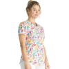 Cherokee Scrubs for Women V-Neck Printed Scrub Top Modern Classic Fit with 3 Pockets, Shaping Darts & Side Vents – CK664(Sweet Vibes)