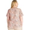 Cherokee Scrubs for Women V-Neck Printed Top Modern Classic Fit with 3 Pockets, Knit Details & Side Vents CK678(Python Perfection)