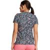 Cherokee Scrubs for Women V-Neck Printed Top Modern Classic Fit with 3 Pockets, Knit Details & Side Vents CK678(What the Speck?)