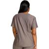 Cherokee Scrubs for Women V-Neck Top – Tuckable Contemporary Fit Top, Stretch Knit, Moisture-Wicking, Shirttail Hem – CK819(Iron)