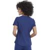 Cherokee Scrubs for Women V-Neck Top – Tuckable Contemporary Fit Top, Stretch Knit, Moisture-Wicking, Shirttail Hem – CK819(Navy)