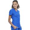 Cherokee Scrubs for Women V-Neck Top – Tuckable Contemporary Fit Top, Stretch Knit, Moisture-Wicking, Shirttail Hem – CK819(Royal)
