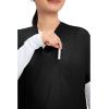 Cherokee Scrubs for Women and Men Unisex V-Neck Tunic Nursing Scrub Top with Chest Pocket, Tuckable Durable Fabric – 4777(Black)