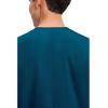 Cherokee Scrubs for Women and Men Unisex V-Neck Tunic Nursing Scrub Top with Chest Pocket, Tuckable Durable Fabric – 4777(Caribbean Blue)