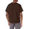 Cherokee Scrubs for Women and Men Unisex V-Neck Tunic Nursing Scrub Top with Chest Pocket, Tuckable Durable Fabric – 4777(Chocolate)