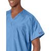 Cherokee Scrubs for Women and Men Unisex V-Neck Tunic Nursing Scrub Top with Chest Pocket, Tuckable Durable Fabric – 4777(Ciel)