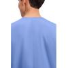 Cherokee Scrubs for Women and Men Unisex V-Neck Tunic Nursing Scrub Top with Chest Pocket, Tuckable Durable Fabric – 4777(Ciel)