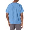 Cherokee Scrubs for Women and Men Unisex V-Neck Tunic Nursing Scrub Top with Chest Pocket, Tuckable Durable Fabric – 4777(Ciel)