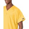 Cherokee Scrubs for Women and Men Unisex V-Neck Tunic Nursing Scrub Top with Chest Pocket, Tuckable Durable Fabric – 4777(Dandelion)