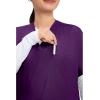 Cherokee Scrubs for Women and Men Unisex V-Neck Tunic Nursing Scrub Top with Chest Pocket, Tuckable Durable Fabric – 4777(Eggplant)