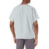 Cherokee Scrubs for Women and Men Unisex V-Neck Tunic Nursing Scrub Top with Chest Pocket, Tuckable Durable Fabric – 4777(Grey)
