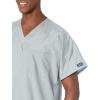 Cherokee Scrubs for Women and Men Unisex V-Neck Tunic Nursing Scrub Top with Chest Pocket, Tuckable Durable Fabric – 4777(Grey)