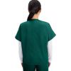 Cherokee Scrubs for Women and Men Unisex V-Neck Tunic Nursing Scrub Top with Chest Pocket, Tuckable Durable Fabric – 4777(Hunter)