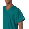 Cherokee Scrubs for Women and Men Unisex V-Neck Tunic Nursing Scrub Top with Chest Pocket, Tuckable Durable Fabric – 4777(Hunter)