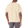 Cherokee Scrubs for Women and Men Unisex V-Neck Tunic Nursing Scrub Top with Chest Pocket, Tuckable Durable Fabric – 4777(Khaki)