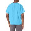 Cherokee Scrubs for Women and Men Unisex V-Neck Tunic Nursing Scrub Top with Chest Pocket, Tuckable Durable Fabric – 4777(Mali-blu)