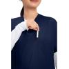 Cherokee Scrubs for Women and Men Unisex V-Neck Tunic Nursing Scrub Top with Chest Pocket, Tuckable Durable Fabric – 4777(Navy)